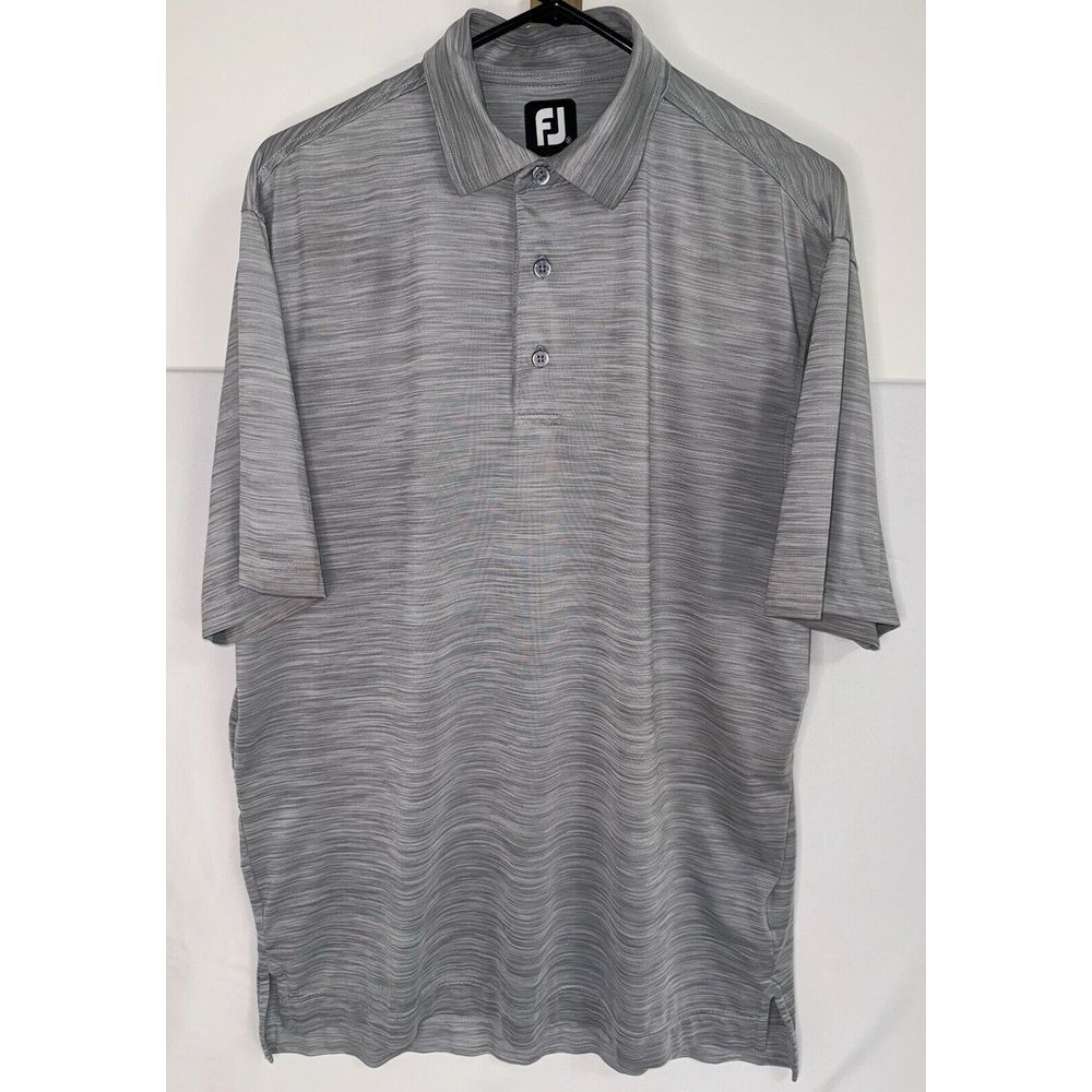 FootJoy Golf Polo Mens M Gray Short Sleeve Shirt - Picture 3 of 7